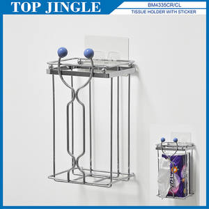 Caja de pañuelos con forma de Casa rosa de metal única - Product Image 4