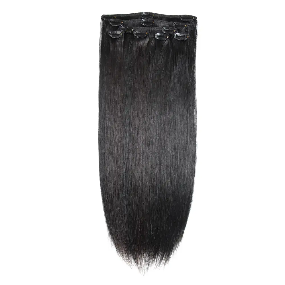 X-Tress extensiones de cabello humano 100% Remy cabeza completa de 10A pelo Natural recto largo para las mujeres