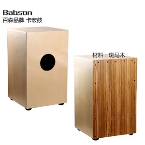 OEM marka perküsyon davul/el yapımı kontrplak cajon