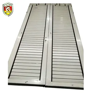 Perfiles de aluminio para puertas exteriores, persiana fija de 24 pulgadas, apertura de puerta exterior