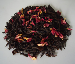 Rose Petal Black Tea, Loose Leaf | <b>Red</b> Rose Teas Black Tea 100% Natural Rose - Product Image 2