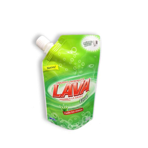 Giá Rẻ Xà Phòng Lỏng Chất Tẩy Rửa Bao Bì Nhựa Túi Đứng Lên <span class=keywords><strong>Side</strong></span> Spout <span class=keywords><strong>Pouch</strong></span> Gói - Product Image 2