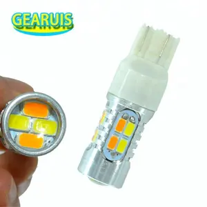 T20 7443 Switchback LED Dual Color White Amber /yellow 20 SMD 5630 5730 LED For DRL Turn Signal Lights DC 12V