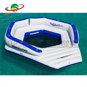 Şişme yüzen ada parti/şişme yüzen şişme şezlong trambolin kombinasyonları - Product Image 2