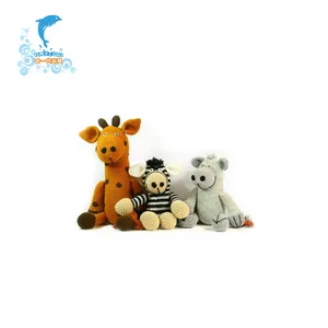 Zoológico personalizado animal de la jirafa de peluche de juguete