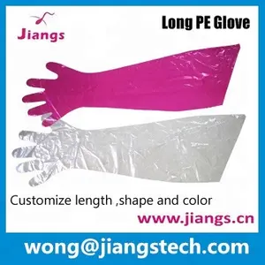 Jiang's Manufacturer Veterinary Instrument Long Sleeve Artificial Insemination Gloves