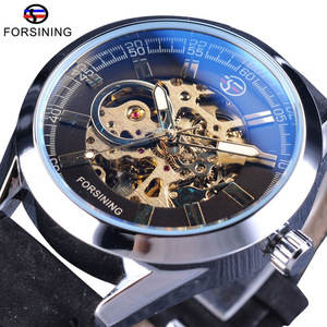 Forsining-Reloj de pulsera para hombre, deportivo, informal, resistente al agua, automático, de marca superior, de lujo, con esqueleto mecánico, 2017 - Product Image 4