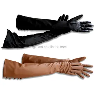 Newly Designed Fashion Dress Gloves Wholesale Cheap Long Leather Gloves From China Manufacture Customized Size Long Gloves
