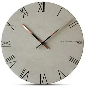 Настенные часы Mandelda, декоративные часы из МДФ, 11 дюймов, с механизмом подметания, для гостиной, кухни, офиса