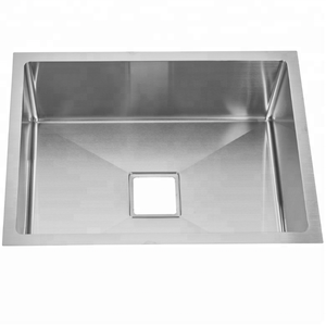 อ่างล้างจานสแตนเลส,ทรงสี่เหลี่ยมผืนผ้าแบบติดใต้ชามเดี่ยวทำด้วยมือ - Product Image 2