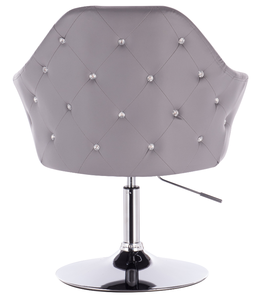 <span class=keywords><strong>เก้าอี้</strong></span>เลานจ์หมุนร้านทันสมัยพร้อมปุ่มคริสตัล - Product Image 4