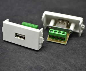 ABS de la alta calidad de casa inteligente 86 tipo 3 puertos de salida frontal VGA HDMI montaje en pared placa - Product Image 2