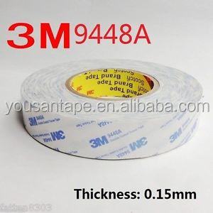 Agente quería 3 M 9448A calor tejido cinta lateral doble proveedor fabricante - Product Image 2