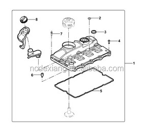 Cubierta de <span class=keywords><strong>culata</strong></span> de árbol de levas para Ford Transit BC1Q 6K271 AA, 1516726 auténtica - Product Image 5