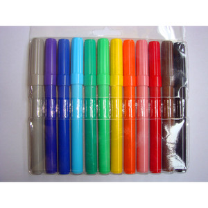 Dratec marque 12 pack Multi couleurs épaisses marqueurs d'art lavable <span class=keywords><strong>feutre</strong></span> marqueur de couleur - Product Image 3