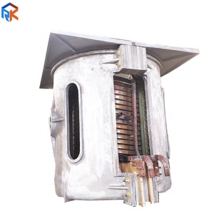 3T aluminium coquille ferraille fusion four à induction moyenne fréquence - Product Image 2