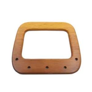 Fashion trapezoidal gradient wooden purse handle