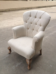 Lino blanco tela sillones <span class=keywords><strong>puff</strong></span> tela acento sillas china acento sillas 2015 - Product Image 3