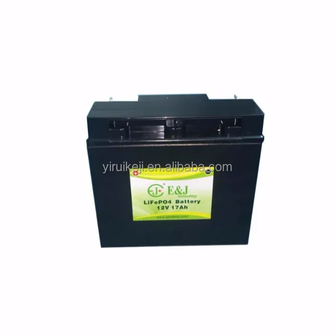 Bateria recarregável de fósforo, bateria recarregável de 12v 17ah lifepo4, caixa de bateria de chumbo ácido