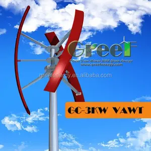 Eje Vertical 3kw de turbina de viento kit para la venta de sistema de red aerogenerador elevado retorno de la inversión