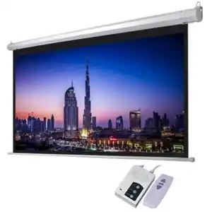 China Factory Directly Sales 350" 4:3 Large Motorized Tab-Tensioned Screen with Flexible White