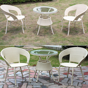 Ensemble <span class=keywords><strong>de</strong></span> chaises Table en rotin PE, <span class=keywords><strong>petit</strong></span> format, en plastique et osier, pour l'extérieur, 60cm, pièces - Product Image 5