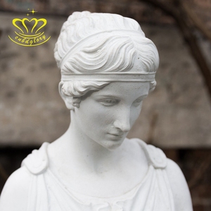 Statue <span class=keywords><strong>de</strong></span> <span class=keywords><strong>femme</strong></span> romaine en marbre sculpté à <span class=keywords><strong>la</strong></span> main jardin extérieur décor à <span class=keywords><strong>la</strong></span> maison jardin extérieur décor à <span class=keywords><strong>la</strong></span> maison Sculpture à vendre - Product Image 6