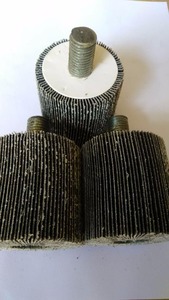120 #20*25*6 Roue à lamelles montée Roue à lamelles abrasive de ponçage émeri avec fraise à tige Tige de 1/8 "(3mm) pour outil rotatif <span class=keywords><strong>Dremel</strong></span> - Product Image 2