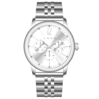 Montre pour homme minimaliste à 3 aiguilles, mouvement à quartz, étanche 5 bars, en acier inoxydable, avec logo personnalisé DK&YT OEM/ODM, best-seller
