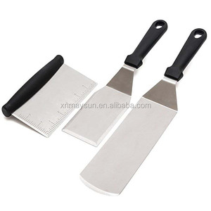 Espátulas <span class=keywords><strong>de</strong></span> hierro fundido para parrilla, parrilla plana <span class=keywords><strong>de</strong></span> calidad comercial, 2 rejillas - Product Image 1