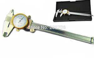 Metric Gauge Meten Dial Schuifmaat 0-150Mm/0.02Mm Shock-Proof Rvs Precisie Vernier remklauw