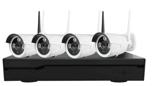 Kit de gravador de câmera sem fio nvr, kit de vigilância cctv wi-fi nvr 4ch/8ch
