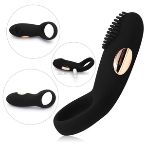 Mainan seks SacKnove Vibrator silikon pria merangsang penunda ejakulasi karet g-spot bergetar cincin Penis Penis - Product Image 3