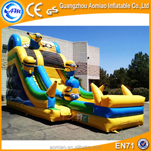 Drôle Minions géant gonflable toboggan, parc aquatique diapositives pour vente - Product Image 2