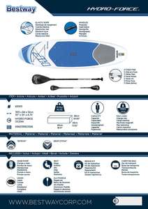Bestway 65303 Bateaux gonflables à pagaie pour sports nautiques SUP 305 X 84 X <span class=keywords><strong>15</strong></span> <span class=keywords><strong>cm</strong></span> - Product Image 5
