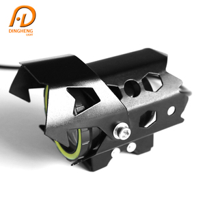 <span class=keywords><strong>Camping</strong></span> bus faro Cafe Racer bombillas LED azul amarillo H4 Beam motocicleta faro - Product Image 3