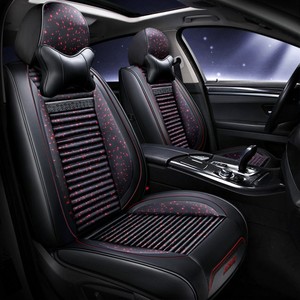 Housse de siège de <span class=keywords><strong>voiture</strong></span> en cuir PU, coussins avant et arrière, ensemble complet pour toutes les voitures 5 places XT - Product Image 5