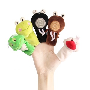 Burattino <span class=keywords><strong>da</strong></span> dito in peluche con animali morbidi OEM per giocattolo per bambini - Product Image 3