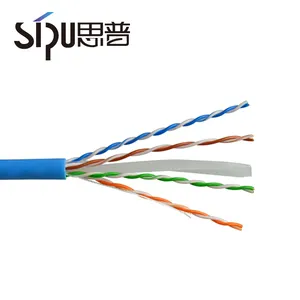 SIPU china fornecedores rolo 0.5 CCA cat6 cabo de rede ethernet ce certificadora
