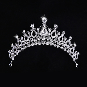 Couronne de mariage en cristal, nouvelle mode bon marché, <span class=keywords><strong>diadème</strong></span> de mariée - Product Image 1