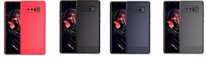 Custom Soft <span class=keywords><strong>fibra</strong></span> de carbono patrón caso teléfono cubre para Samsung Galaxy note 8 - Product Image 2