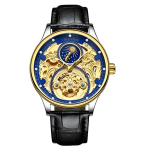 Hannah martin-<span class=keywords><strong>montre</strong></span> <span class=keywords><strong>automatique</strong></span> mécanique pour hommes, accessoire de luxe, entièrement en acier, <span class=keywords><strong>automatique</strong></span>, couleur or, analogique, avec boîte - Product Image 4