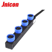 Conector de 12v M15, Conector de Alimentación Magnético Impermeable de 2 Pines con Rosca