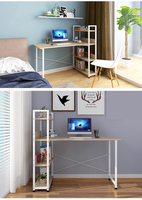 Simple Multifonctionnel Économique Table D'étude Combinaison Avec Étagère