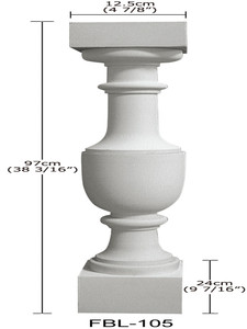 Polistirolo di Alta Qualità bello PU decorativo a buon mercato balaustra - Product Image 3