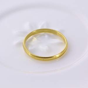 11423 Xuping 14k color oro clásico <span class=keywords><strong>anillo</strong></span> <span class=keywords><strong>de</strong></span> <span class=keywords><strong>casado</strong></span> con diseño sencillo para mujeres y hombres - Product Image 4