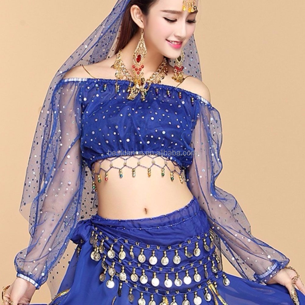 Arabic Belly Dance Costume Dress Set for Women Performances