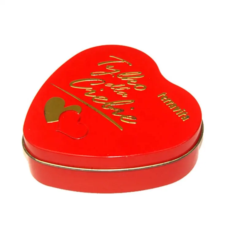 Boîte à biscuits en forme de cœur, 50 pièces, de qualité alimentaire, pour la saint-valentin, avec logo