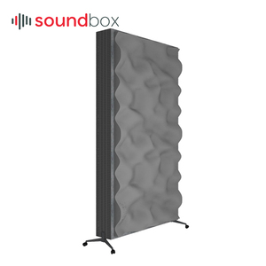 Pannello Acustico ECO Mobile per Assorbimento del Suono e Diffusore Sonoro Modello 3D Tessuto Acustico e Verniciatura Opaca in PU - Product Image 5