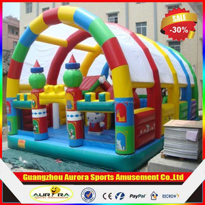 Divertido y popular parque de atracciones inflable para niños jugar a las casitas - Product Image 2